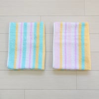 ふんわりやさしいたおる　【レインボー】フェイスタオル