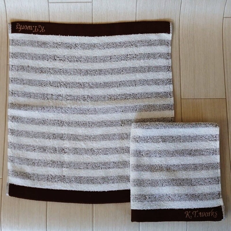 ケイティ・ワークス 【ボーダー】ハンドタオル | kato towel ケイティ・ワークス 【ボーダー】ハンドタオル | kato towel