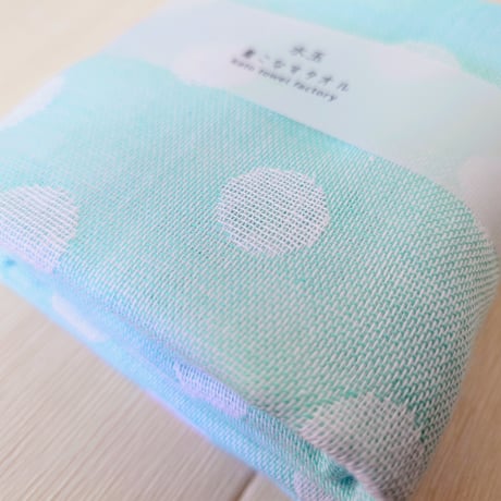 水玉　　　　　　　　　　【着こなすタオル】　　　　ガーゼストール