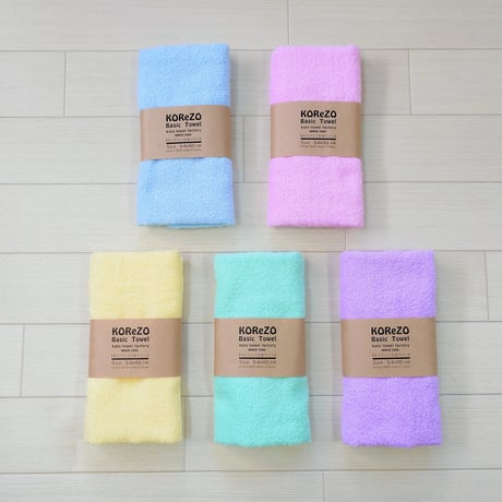 KOReZO TOWeL　　　　　　【 BASIC 】フェイスタオル　パステル