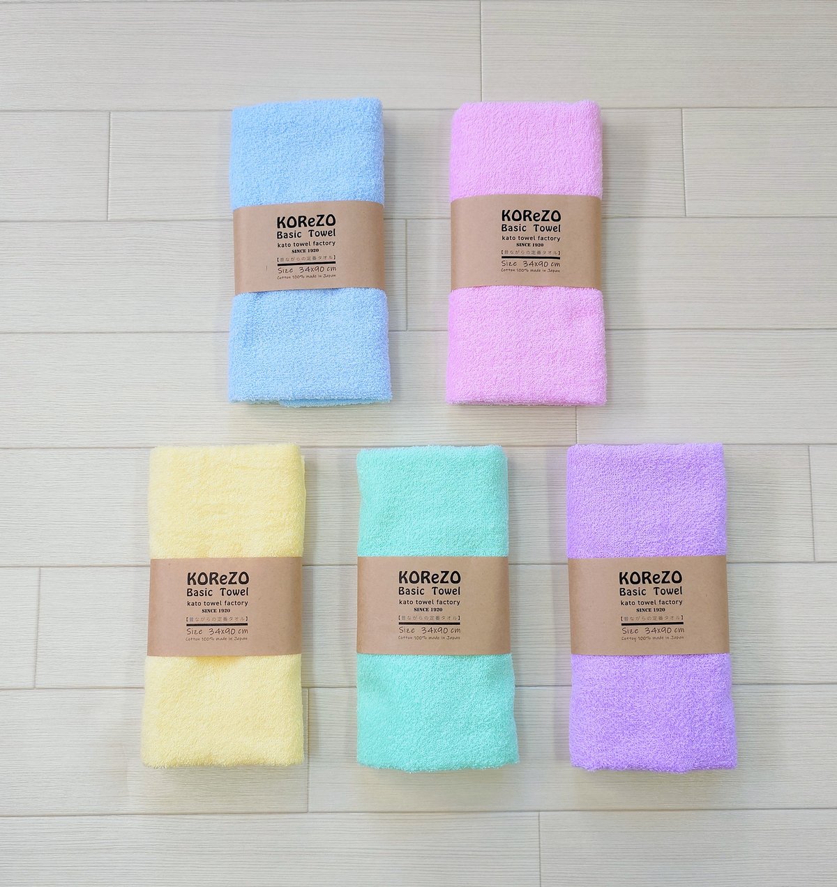 KOReZO TOWeL 【 BASIC 】フェイスタオル パステル | kato