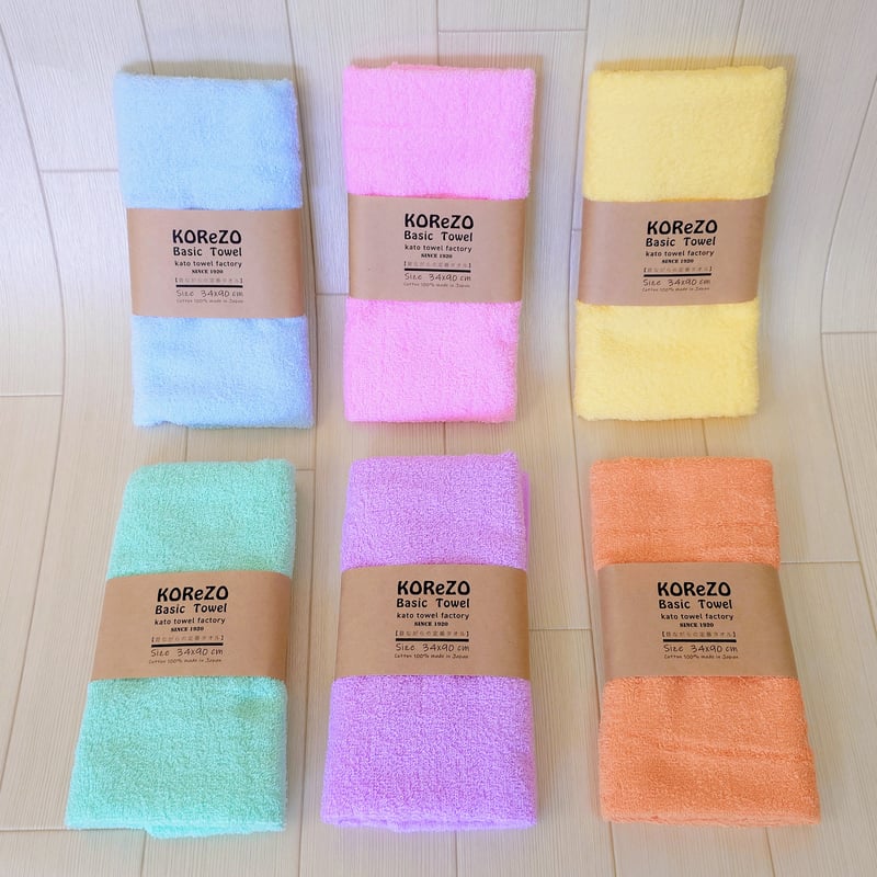 KOReZO TOWeL 【 BASIC 】フェイスタオル パステル | kato