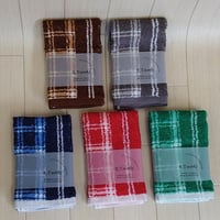 ケイティ・ワークス　　　【ストライプ＆チェック】　ハンドタオル