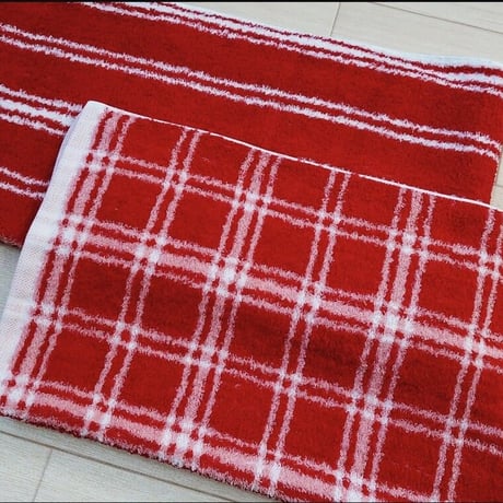 ケイティ・ワークス　　　【ストライプ＆チェック】　バスタオル