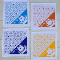 しっぺい　　　　　　　　【刺し子】ガーゼハンカチ