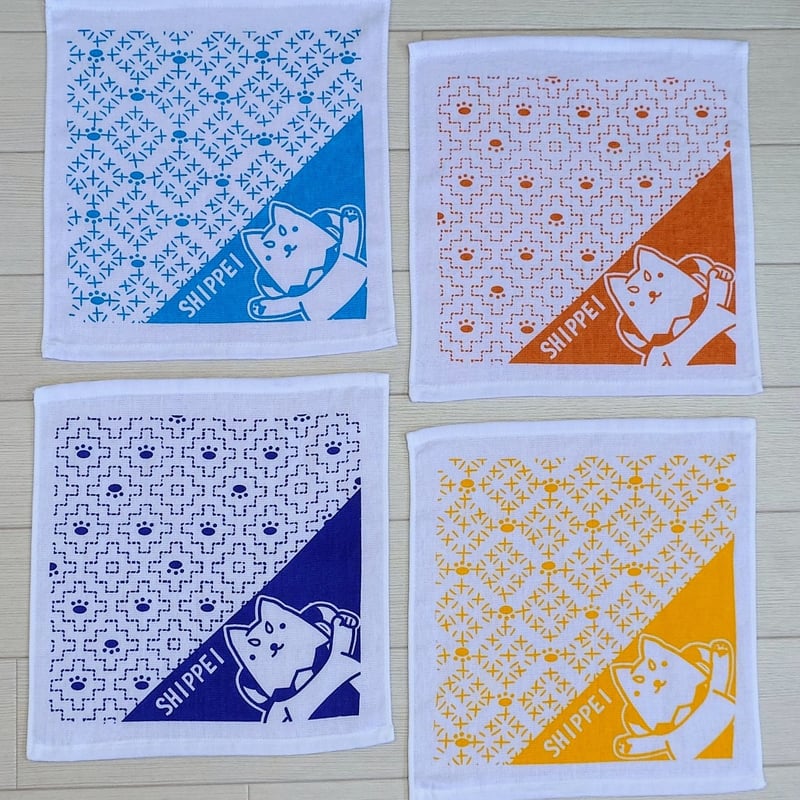 しっぺい 【刺し子】ガーゼハンカチ | kato towel factory (