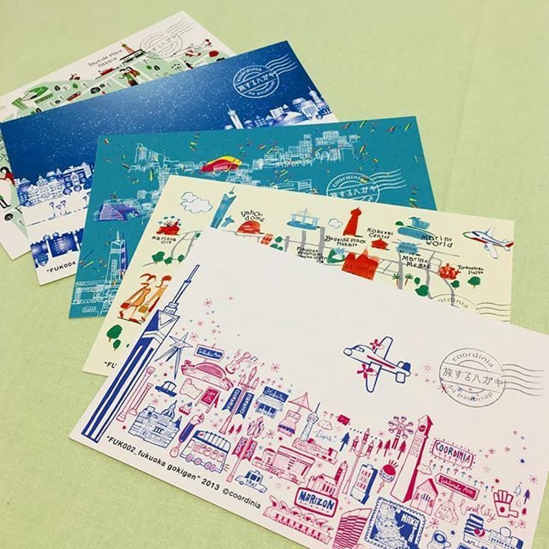 旅するはがき 〈福岡デザインポストカード5枚セット〉 | coordinia