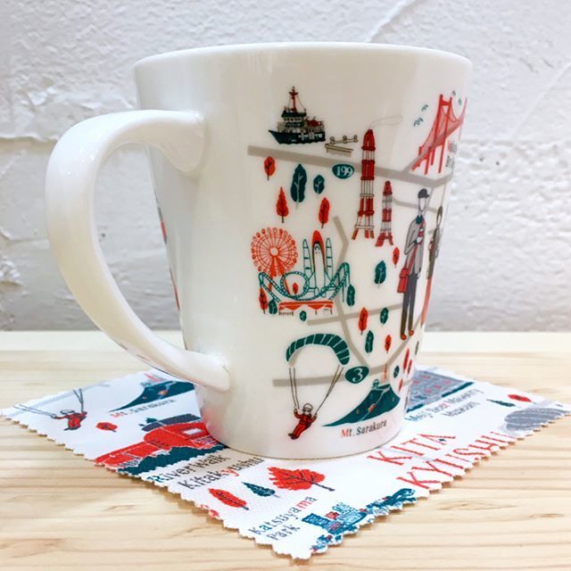 北九州 地図 マグカップ | coordinia