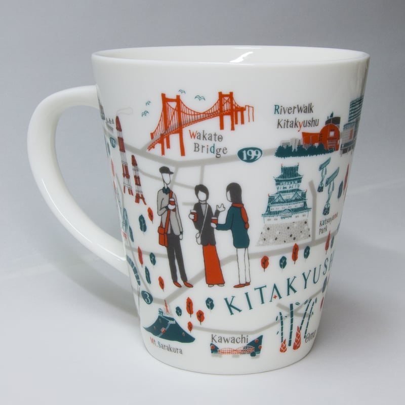 北九州 地図 マグカップ | coordinia