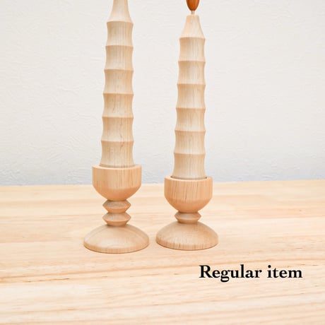 wooden candle &stand set