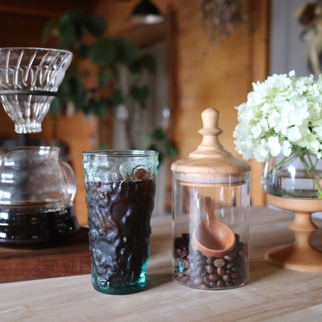 canister［glass×wood］