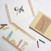 Sketch book & Wood bind holder