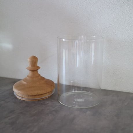 canister［glass×wood］