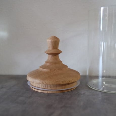 canister［glass×wood］