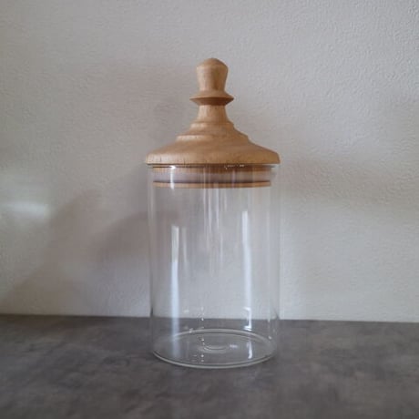 canister［glass×wood］