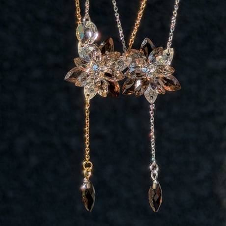 「Smoky Quartz」Lumi neige(ルミネージュ) Rosary Necklace