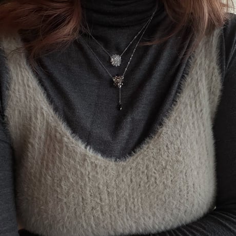 「Smoky Quartz」Lumi neige(ルミネージュ) Rosary Necklace