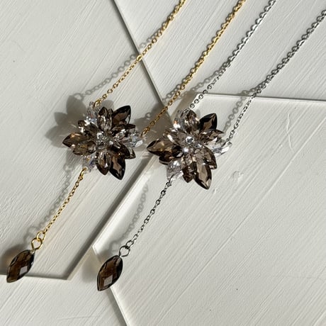 「Smoky Quartz」Lumi neige(ルミネージュ) Rosary Necklace