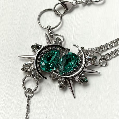 【10/15まで限定販売】 Limited Color Éliane 『Leaf Green』 Necklace