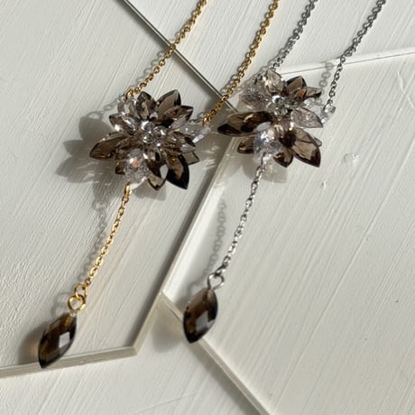 「Smoky Quartz」Lumi neige(ルミネージュ) Rosary Necklace