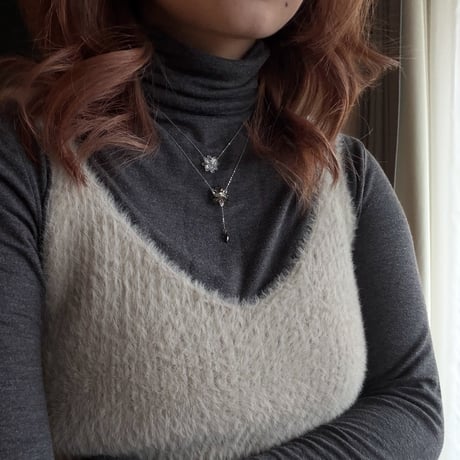 「Smoky Quartz」Lumi neige(ルミネージュ) Rosary Necklace