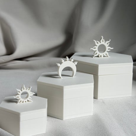 Original 日月星 Box 【White L】