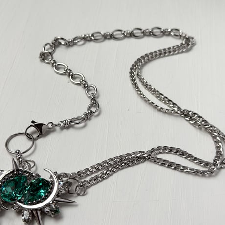 【10/15まで限定販売】 Limited Color Éliane 『Leaf Green』 Necklace