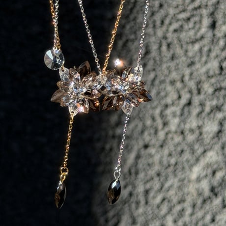 「Smoky Quartz」Lumi neige(ルミネージュ) Rosary Necklace