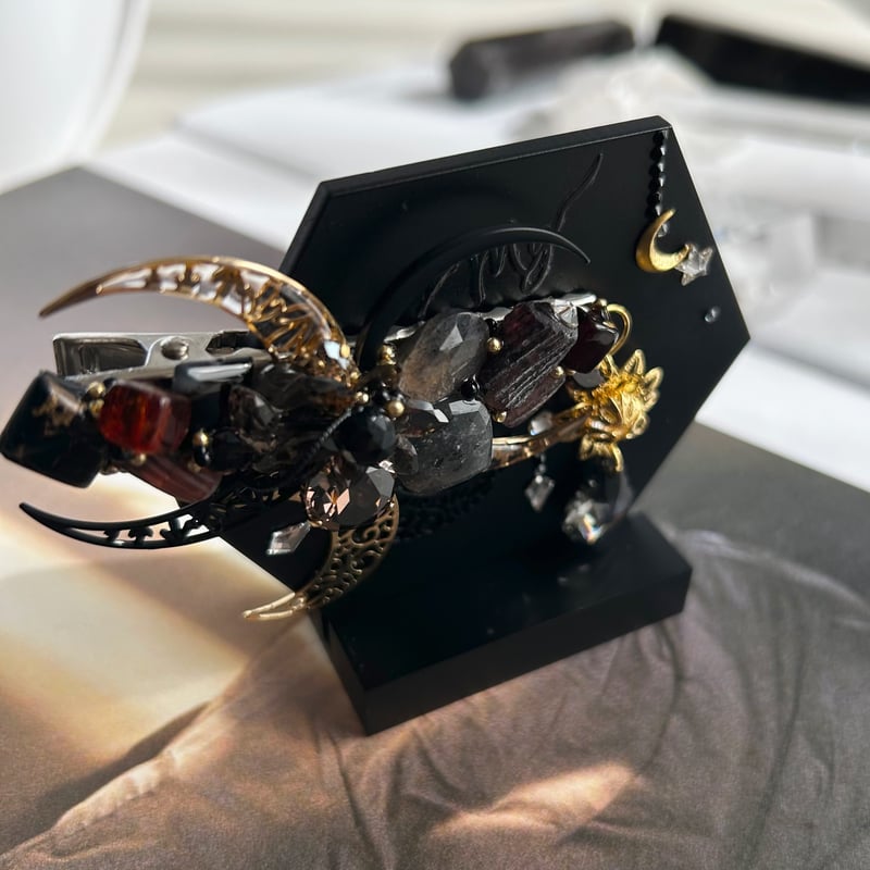 OMB Hair Clip 【Brown Gold】Stand set | EVER MY