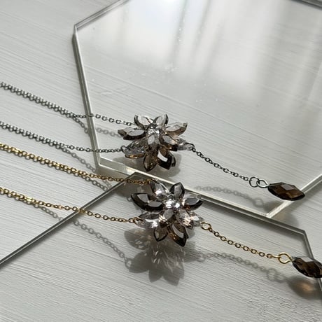 「Smoky Quartz」Lumi neige(ルミネージュ) Rosary Necklace
