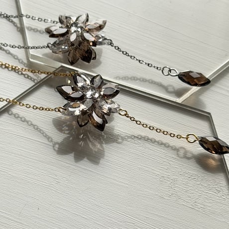 「Smoky Quartz」Lumi neige(ルミネージュ) Rosary Necklace