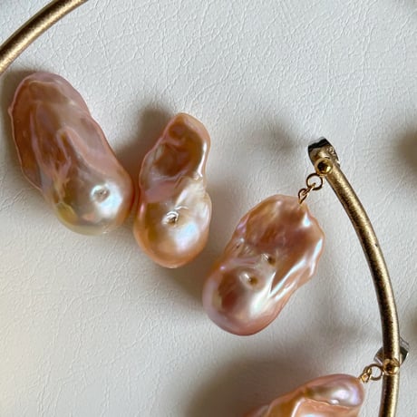 Baroque Pearl Earring＆Necklace SET【Small】