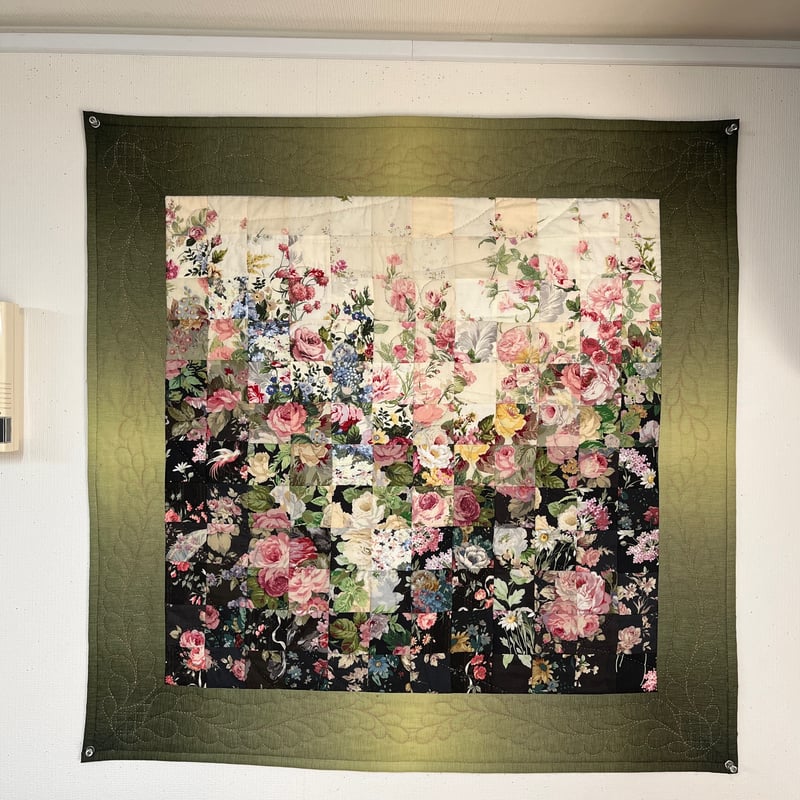 ウォーターカラーのタペストリー（四角つなぎ） | パッチワークのお店