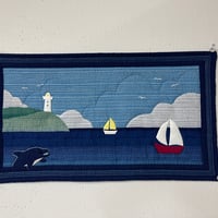 ウォーターカラーのタペストリー（四角つなぎ） | パッチワークのお店