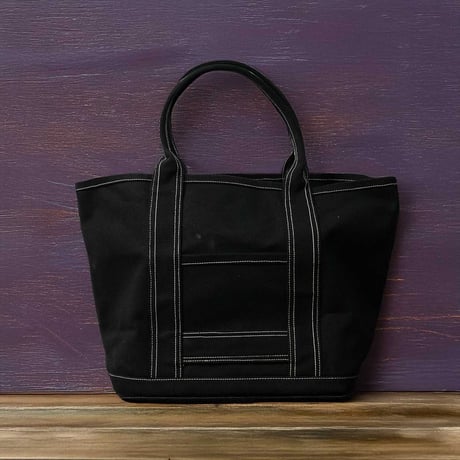 極厚4号帆布 ハンドメイド トートバッグ ディープブラック｜100年愛せるタフな極厚4号キャンバス