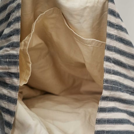 Grain Stripe Tote ビンテージ フレンチストライプ 米こく用麻袋生地使用のトートバッグ