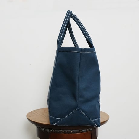 極厚4号帆布 ハンドメイド トートバッグ ネイビー｜100年愛せるタフな極厚4号キャンバス