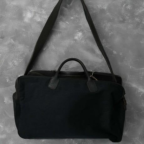TANKER CLOTH × DEERSKIN BOSTON BAG 日本製USタンカース生地 × ディアスキン ボストンバッグ