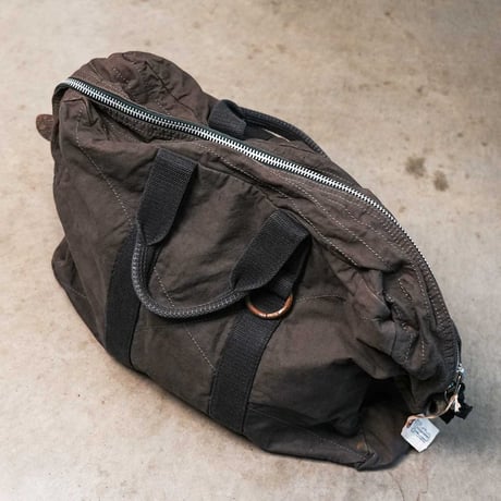 FRENCH MILITARY BLACK DYED DUFFEL BAG 50sフランス軍テント × USミリタリーダッフルリメイク【T.K GARMENT SUPPLY】