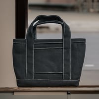 極厚4号帆布 ハンドメイド トートバッグ ブラック(ミニ)｜100年愛せるタフな極厚4号キャンバス