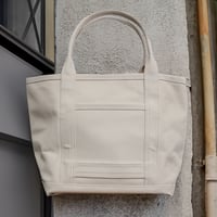 極厚4号帆布 ハンドメイド トートバッグ ホワイト｜100年愛せるタフな極厚4号キャンバス