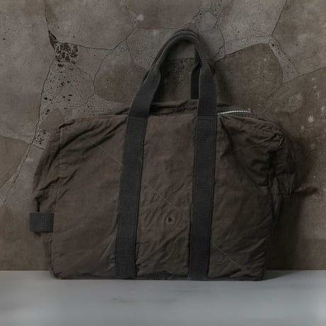 FRENCH MILITARY BLACK DYED DUFFEL BAG 50sフランス軍テ