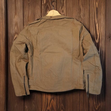50’s フランス軍テント生地 リメイクライダースジャケット 1950s French Military Tent Fabric Remake Riders Jacket