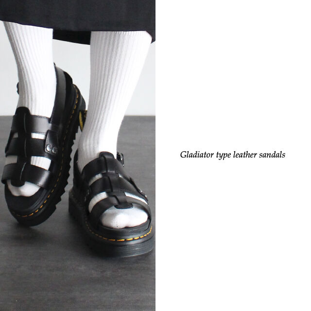Dr.Martens】 グラディエーター型レザーサンダル | albino