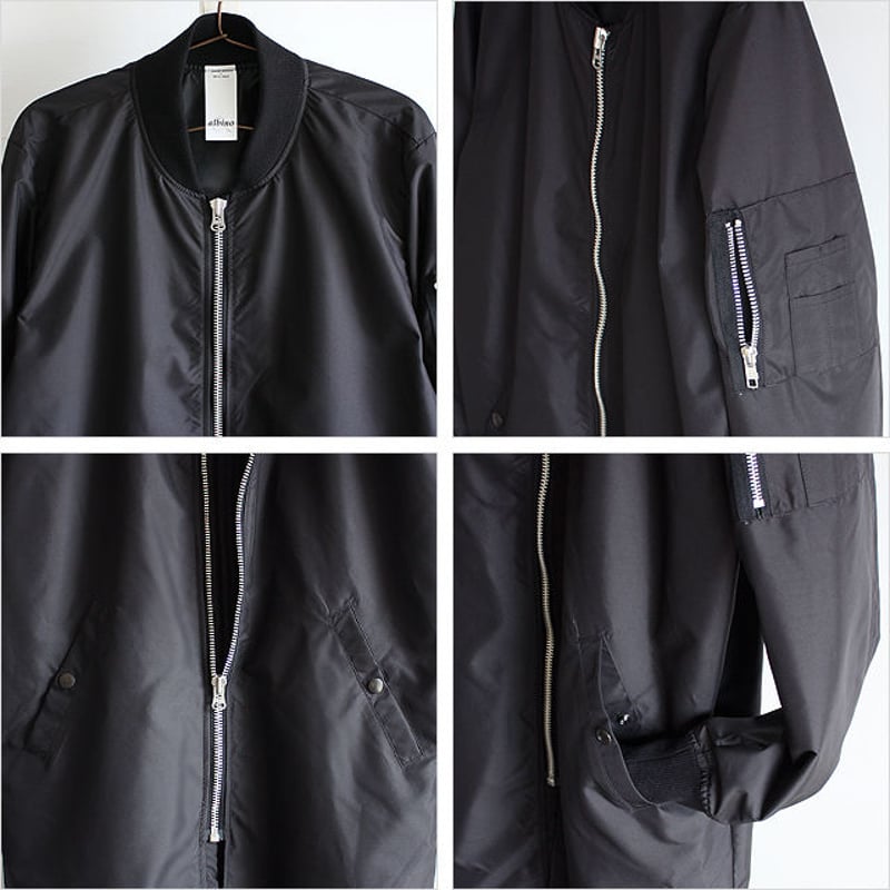 albino】 ロングデザインMA-1コート | albino