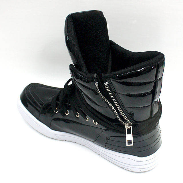 albino select】 サイドZIPエナメルハイカットスニーカー | albino albino select】 サイドZIPエナメルハイカットスニーカー | albino