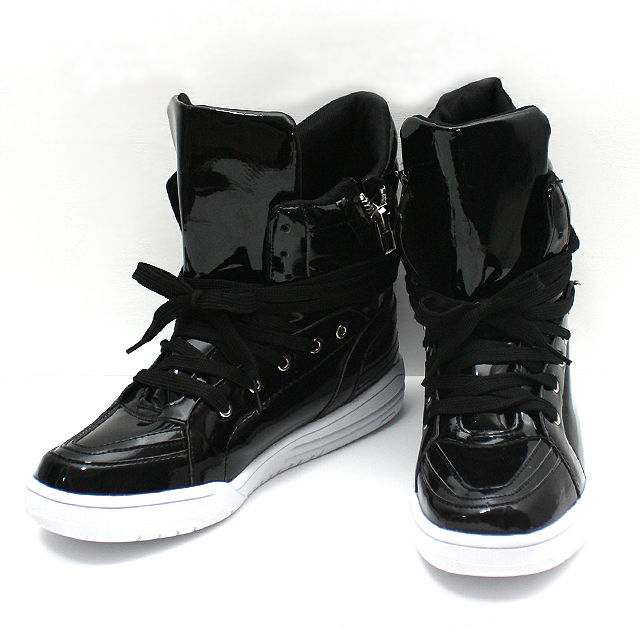 albino select】 サイドZIPエナメルハイカットスニーカー | albino albino select】 サイドZIPエナメルハイカットスニーカー | albino