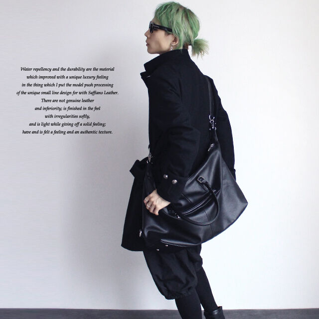 NERDY★韓国大人気 Diamond Two Way Crossbag 2Color albino select】 サフィアーノ風フェイクレザー2wayボストン