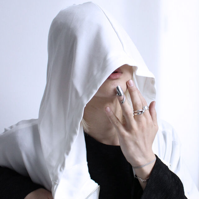 albino select】 ネイルアート風フリーチップリング | albino