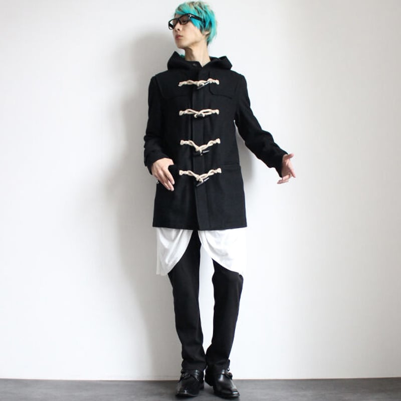 albino】 麻紐×トグルボタン留めウールダッフルコート | albino albino】 麻紐×トグルボタン留めウールダッフルコート | albino
